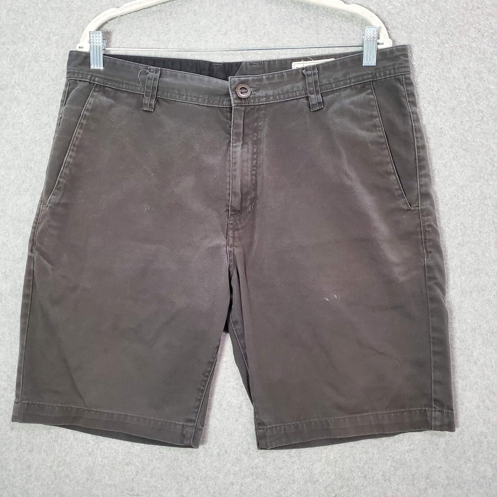 Volcom Men Shorts 34 Gray Chino Canvas Grunge Skate Y2K READ